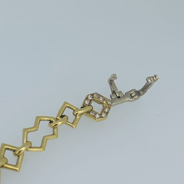 Bracelet en or jaune et diamants