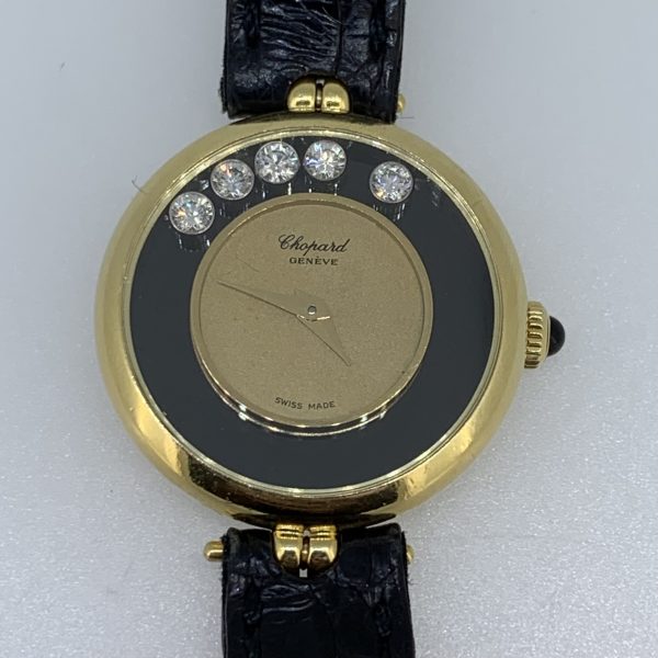 Montre Chopard Happy Diamonds en or jaune 18K