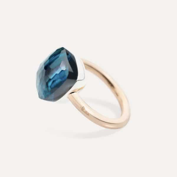 Bague Pomellato Nudo Topaze Blue London Maxi