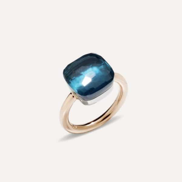 Bague Pomellato Nudo Topaze Blue London Maxi