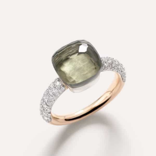 Bague Pomellato Nudo Prasiolite et diamants classic