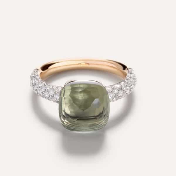 Bague Pomellato Nudo Prasiolite et diamants classic